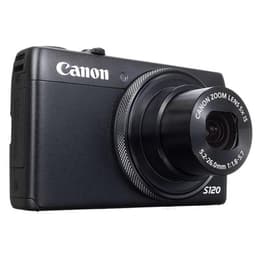 Compactcamera PowerShot S120 - Zwart + Canon Canon Zoom Lens 24-120 mm f/1.8-5.7 f/1.8-5.7