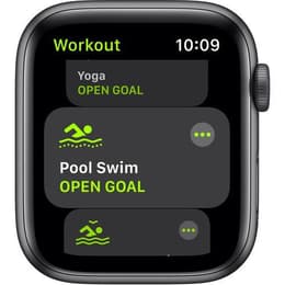 Apple Watch (Series SE) 2020 GPS 44 mm - Aluminium Spacegrijs - Sportbandje Zwart