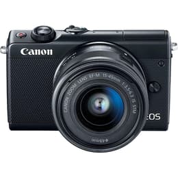 Hybride Camera Canon EOS M100 Zwart + Lens Canon Zoom Lens EF-M 15-45 mm f/ 3.5-6.3 IS STM