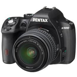 Spiegelreflexcamera K-500 - Zwart + Pentax Pentax DA 18-55 mm f/3.5-5.6 AL + Pentax HD Pentax-DA 55-200mm f/4-5.8 ED f/3.5-5.6 + f/4-5.8