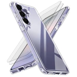 Hoesje Galaxy S26 en 2 beschermende schermen - TPU - Transparant