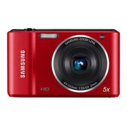 Compactcamera ES90 - Rood + Samsung Samsung Zoom Lens 5x 4,9-24,5mm f/3,5-5,9 f/3.5-5.9