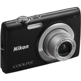 Compactcamera Coolpix S2500 - Zwart + Nikon Nikkor 4X Wide Optical Zoom f/3.2-5.9