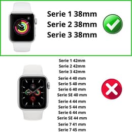 Hoesje Apple Watch Series 3 - 38 mm - Kunststof - Transparant
