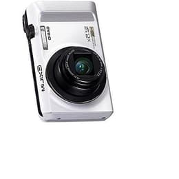 Compactcamera - Casio Exilim EX-ZS200 Wit + Lens Casio Exilim 24x Wide Optical Zoom Lens 24-300 mm f/3-5.9