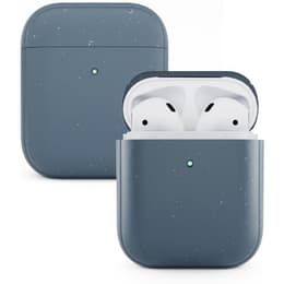 Beschermend geval AirPods 1 / AirPods 2 - Natuurlijk materiaal - Blauw