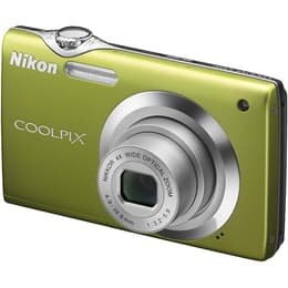 Compactcamera Coolpix S3000 - Groen + Nikon Nikkor 4X Wide Optical Zoom f/3.2-5.9
