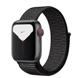 Apple Watch Series 5 (2019) GPS + Cellular 40 mm - Aluminium Spacegrijs - Geweven sportbandje Zwart