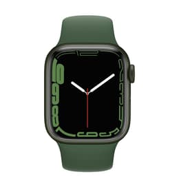 Apple Watch (Series 7) 2021 GPS 45 mm - Aluminium Groen - Sportbandje Groente