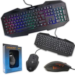 Cortek Toetsenbord QWERTY Italiaans Verlicht XForce Kit Mouse and Keyboard