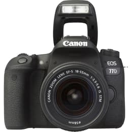 Reflex EOS 77D - Zwart + Canon EF-S 10-18MM F/ 1: 4.5-5.6 IS STM f/3.5-5.6