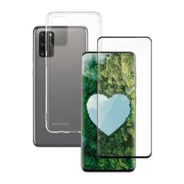 Hoesje Galaxy S20 en beschermend scherm - Silicone - Transparant