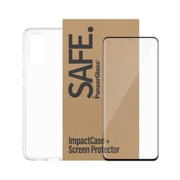Hoesje Galaxy S20 en beschermend scherm - Silicone - Transparant