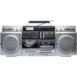 MUSE M-380GBS Boombox Cassettes rétro avec Lecteur CD, AUX et Bluetooth, Compatible Smartphone, enregistreur Cassette Speaker Bluetooth - Grijs