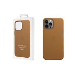 Apple Leren hoesje iPhone 12 Pro Max Leren hoesje - Leer Bruin