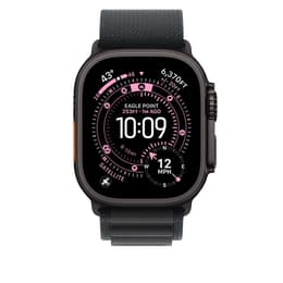 Apple Watch Ultra 2 (2024) GPS + Cellular 49 mm - Titanium Zwart - Alpine-bandje Zwart