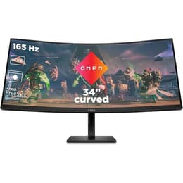 34-inch HP OMEN 34c 1920 x 1080 LED Beeldscherm Grijs