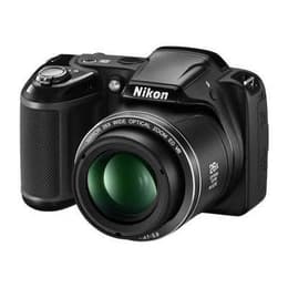 Bridge camera Coolpix L320 - Zwart + Nikon Nikkor 26X Wide Optical Zoom ED VR 22.5-585mm f/3.1-5.9 f/3.1-5.9