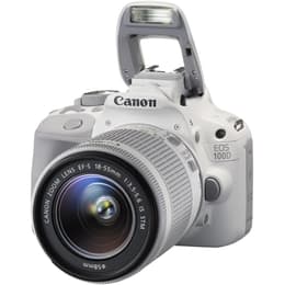 Reflex - Canon EOS 100D Wit + Lens Canon EF-S 18-55mm f/3.5-5.6 IS STM