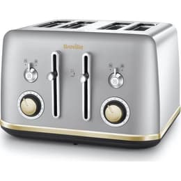 Broodrooster Breville VTT929 4 sleuven - Zilver