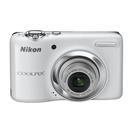 Compactcamera CoolPix L25 - Wit + Nikon Nikkor 5X Wide Optical Zoom ED 26-130mm f/2.7-6.8 f/2.7-6.8