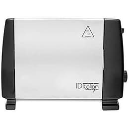 Broodrooster Italian Design IDTDP2 2 sleuven - Zwart/Zilver
