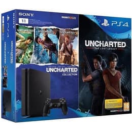 PlayStation 4 Slim 1000GB - Zwart - Limited edition + Horizon Zero Dawn, Ratchet & Clank, Uncharted: The Lost Legacy