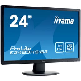 24-inch Iiyama ProLite E2483HS 1920 x 1080 LCD Beeldscherm Zwart