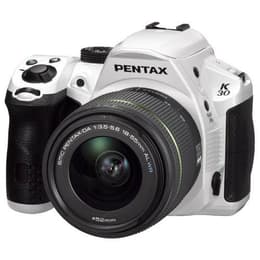 Spiegelreflexcamera Pentax K-30 - Wit/Zwart + Lens Pentax smc DA 18-55mm F3.5-5.6 AL WR
