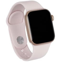 Apple Watch (Series 5) 2019 GPS 40 mm - Roestvrij staal Goud - Sportbandje Roze