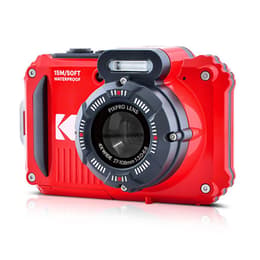 Kodak Pixpro WPZ2 - Rood + Kodak Pixpro lens 4x wide 27-108mm f/3.0-6.6