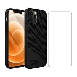 Back Market Hoesje iPhone 12 / iPhone 12 Pro en beschermend scherm - Gerecycled plastic - Zwart