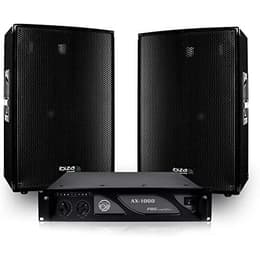 Ibiza Sound Pack sonorisation 2 Enceintes DISCO12B passives 12"/30cm 2x600W + Ampli 1000W + Câbles DISCO1200 PA speaker