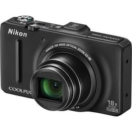 Compactcamera Coolpix S9300 - Zwart + Nikon Nikon Nikkor 18x Wide Optical Zoom 25-450 mm f/3.5-5.9 ED VR f/3.5-5.9