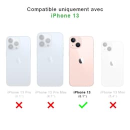 Back Market Hoesje iPhone 13 en beschermend scherm - Gerecycled plastic - Zwart