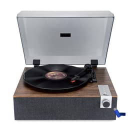 Evidence Acoustics Tourne-disque Vinyle EA-PL200-WOOD - Haut-parleurs intégrés 40 watts PMPO - 33, 45 et 78 tours - Bluetooth+Clé USB 32G Platenspeler