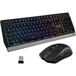 The G-Lab Toetsenbord AZERTY Frans Draadloos Verlicht Combo Tungsten