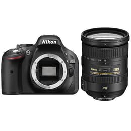 Spiegelreflexcamera - Nikon D5200 Zwart + Lens Nikon AF-S DX 18-200mm f/3.5-5.6G ED VR II