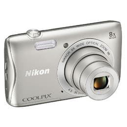 Compactcamera S3700 - Zilver + Nikon Nikon Nikkor Wide Optical Zoom VR f/3.7-6.6
