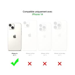Back Market Hoesje iPhone 14 en beschermend scherm - 60% Gerecycled Plastic - Transparant