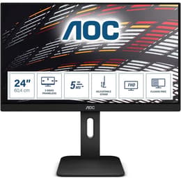 24-inch Aoc 24P1 1920 x 1080 LCD Beeldscherm Zwart