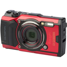 Compactcamera Tough TG-6 - Rood + Olympus Olympus lens Zoom 4.5-18mm f/2.0-4.9 f/2.0-4.9