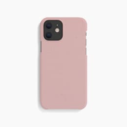 Hoesje iPhone 12 Mini - Natuurlijk materiaal - Roze