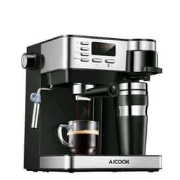 Espresso machine Aicook CM6827 L - Zwart/Zilver