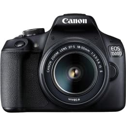 Spiegelreflex - Canon EOS 1500D Zwart + Lens Canon EF-S 18-55mm f/3.5 IS
