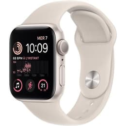 Apple Watch (Series SE) 2022 GPS + Cellular 40 mm - Aluminium Sterrenlicht - Sportbandje Sterrenlicht