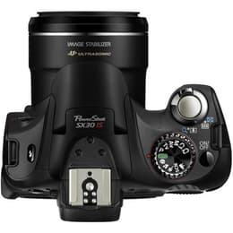 Bridge camera PowerShot SX30 IS - Zwart + Canon Canon Zoom Lens 4.3-150.5 mm f/2.7-5.8 USM f/2.7-5.8