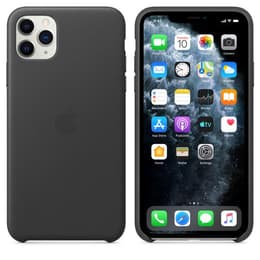 Apple Leren hoesje iPhone 11 Pro Max Leren hoesje - Leer Zwart