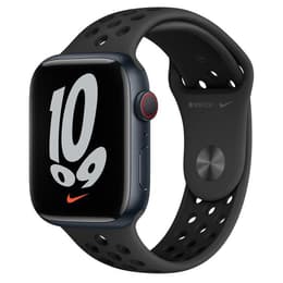Apple Watch (Series 7) 2021 GPS + Cellular 45 mm - Aluminium - Zwart