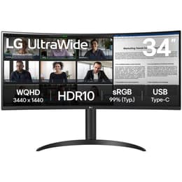34-inch LG 34WR55QK-B 3440 x 1440 LED Beeldscherm Zwart